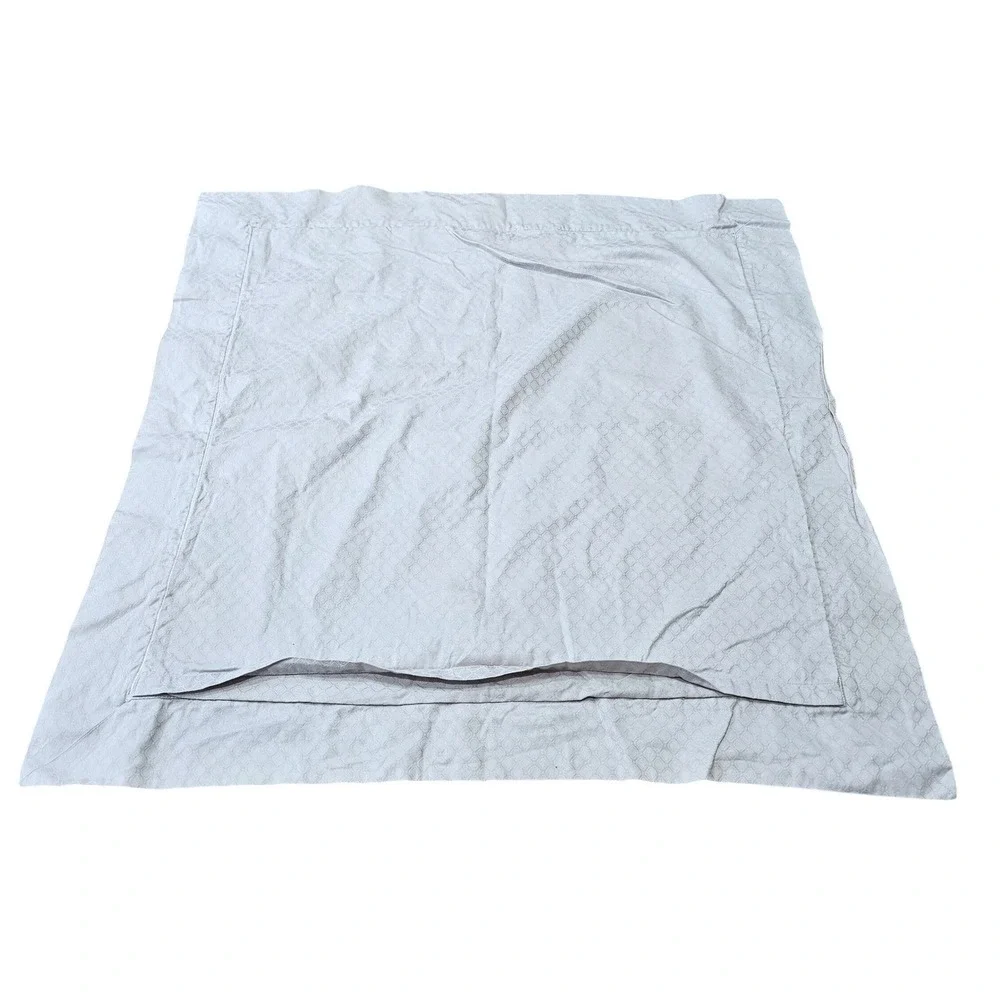 Frette Euro Sham Pillowcase Set of 3 Cotton Gray‎ Made in Italy Luxury 24x24